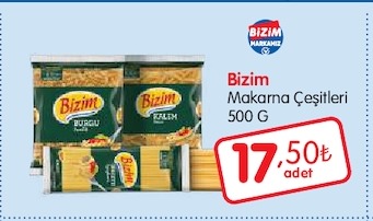 Bizim Makarna Çeşitleri 500 G
