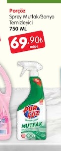 Porçöz Sprey Mutfak/Banyo Temizleyici 750 Ml