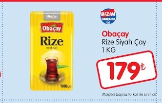 Obaçay Rize Siyah Çay 1 Kg