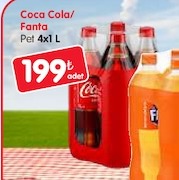 Coca Cola/ Fanta Pet 4X1 L