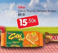 Ülker Çiziviç Peynirli Sandviç Kraker 82 G