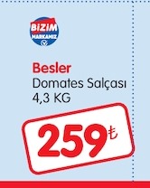 Besler Domates Salçası 4,3 Kg