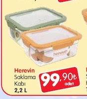 Herevin Saklama Kabı 2,2 L