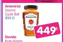 Anavarza Süzme Çiçek Bal 850 G