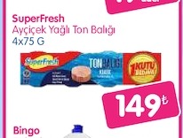 Superfresh Ayçiçek Yağlı Ton Balığı 4X75 G