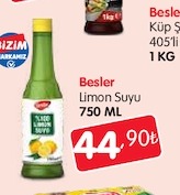 Besler Limon Suyu 750 Ml