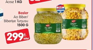 Besler Acı Biber/ Biberiye Turşusu 1500 G