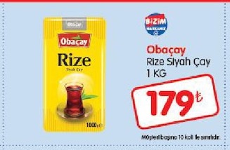 Obaçay Rize Siyah Çay 1 Kg
