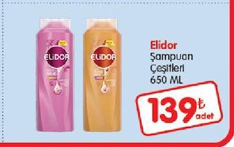 Elidor Şampuan Çeşitleri 650 Ml