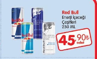 Red Bull Enerji İçeceği Çeşitleri 250 Ml