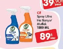Cif Sprey Ultra Hiz Banyo/Mutfak 1000 Ml