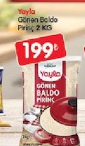 Yayla Gönen Baldo Pirinç 2 Kg