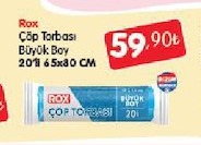 Rox Çöp Torbası Büyük Boy 20'Li 65X80 Cm