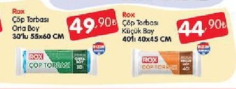 Rox Çöp Torbası Orta Boy 30Lu 55X60 Cm