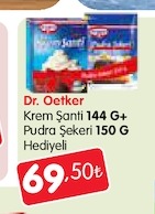 Dr. Oetker Krem Şanti 144 G+ Pudra Şekeri 150 G Hediyeli