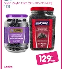 Lezita Siyah Zeytin Çam 2Xs - 3Xs (351-410) 1Kg