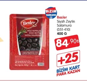 Besler Siyah Zeytin Salamura 400 G