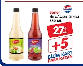 Besler Elma/Üzüm Sirkesi 750 Ml