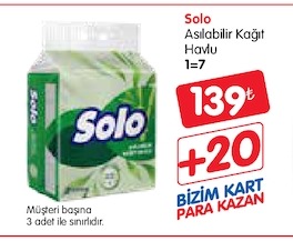 Solo Asılabilir Kağıt Havlu 1=7