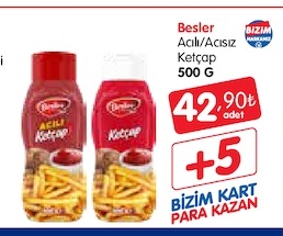 Besler Acılı/Acısız Ketçap 500 G