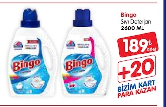 Bingo Sıvı Deterjan 2600 Ml