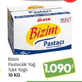 Bizim Pastacilik Yag %84 Yagli 10 Kg