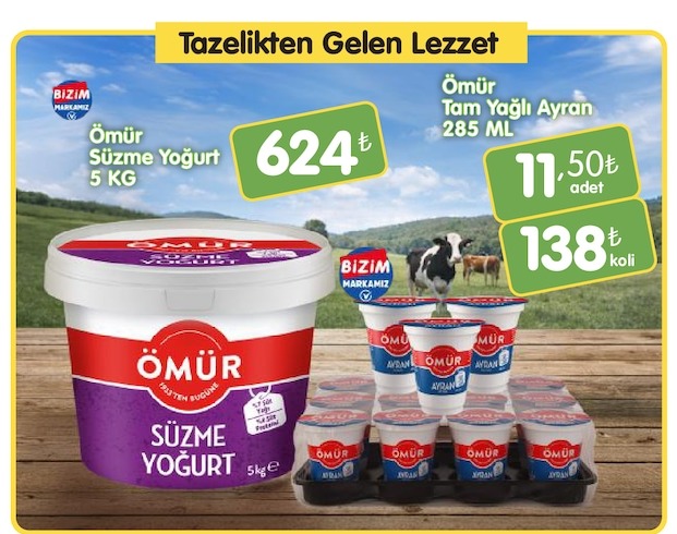Ömür Süzme Yoğurt 5Kg