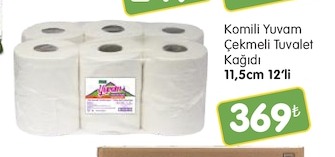 Komili Yuvam Çekmeli Tuvalet Kağıdı 11,5Cm 12'Li