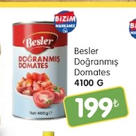 Besler Doğranmış Domates 4100 G