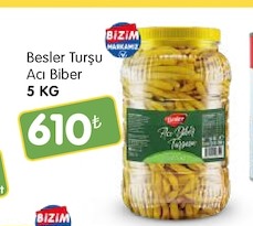 Besler Turşu Acı Biber 5 Kg