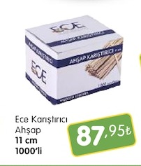 Ece Karistirici Ahsap 11 Cm 1000'Li