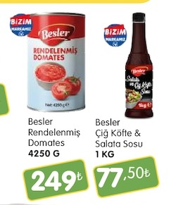 Besler Rendelenmis Domates 4250 G
