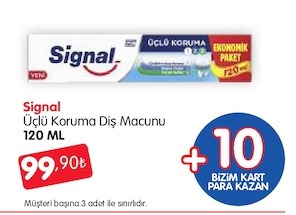 Signal Üçlü Koruma Diş Macunu 120 Ml