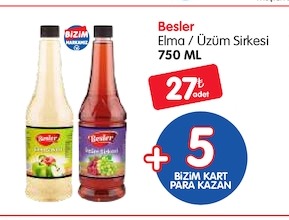 Besler Elma Üzüm Sirkesi 750 Ml