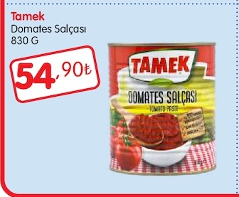 Tamek Domates Salçası 830 G