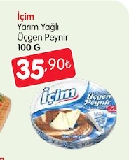 İçim Yarım Yağlı Üçgen Peynir 100 G