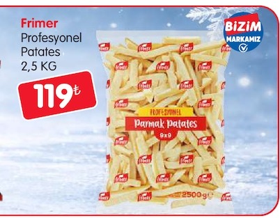 Frimer Profesyonel Patates 2,5 Kg