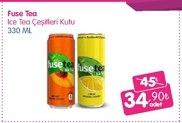 Fuse Tea Ice Tea Cesitleri Kutu 330 Ml