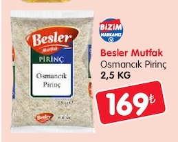 Besler Mutfak Osmancık Pirinç 2,5 Kg