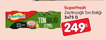 Superfresh Zeytinyağlı Ton Balığı 3X75 G