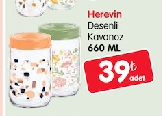 Herevin Desenli Kavanoz 660 Ml