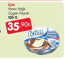 İçim Yarım Yağlı Üçgen Peynir 100 G