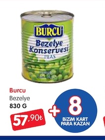 Burcu Bezelye 830 G