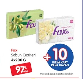 Fax Sabun Çeşitleri 4X200 G
