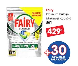 Fairy Platinum Bulaşık Makinesi Kapsülü 50'Li