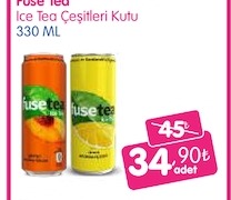 Fuse Tea İce Tea Çeşitleri Kutu 330Ml