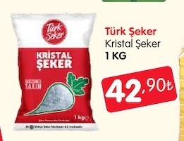 Türk Şeker Kristal Şeker 1Kg