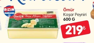 Ömür Kaşar Peyniri 600G