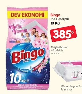 Bingo Toz Deterjan 10 Kg