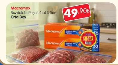 Macromax Buzdolabı Poşeti Orta Boy